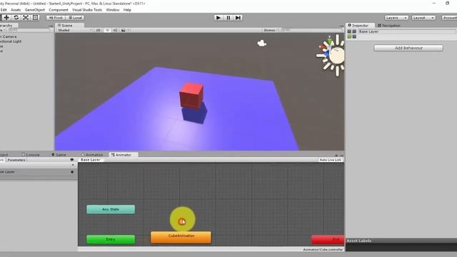 Unity3D Starter. Урок 6. Анимации. смотреть онлайн