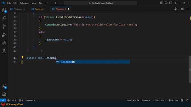 C# Tutorial - Intermediate - 007 - Read-Only, Write-Only, ReadWrite Properties
