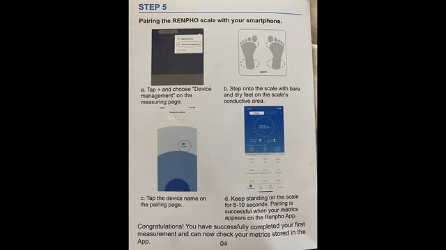 RENPHO Demo Bluetooth Body Fat Smart Scale смотреть онлайн