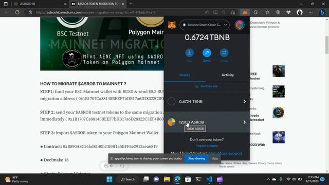 How to migrate ASROB Token from Testnet to Mainnet смотреть онлайн