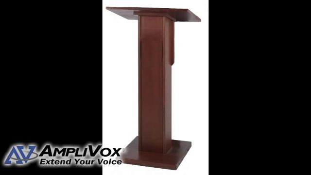 Elite Solid Hard Wood Lectern Stand With Built In Sound System