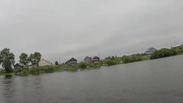По реке Онеге в заброшенную деревню Мондино. Поездка на лодке. смотреть онлайн