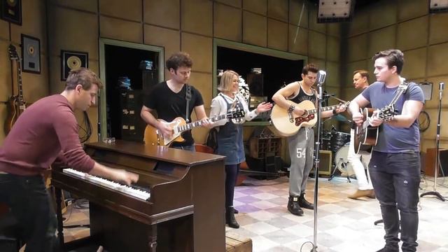 Million Dollar Quartet Cast Jamming (2) At The Theatre Royal, Nottingham, 12-10-2016