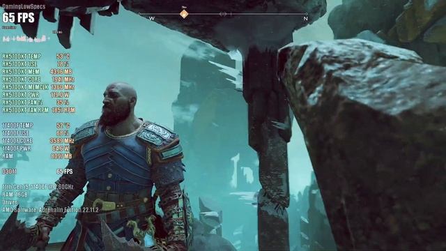 God of War - RX 5700XT 8GB - Intel i5-11400F - 1080p Benchmark смотреть онлайн