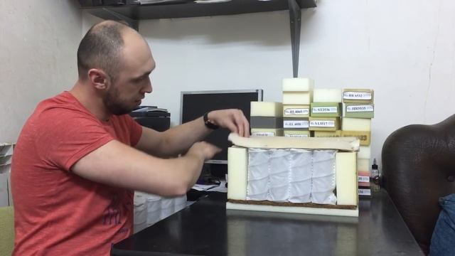 Матрас на пружинном блоке часть 2. Клей и вымысел про бесклеевую технологию! смотреть онлайн