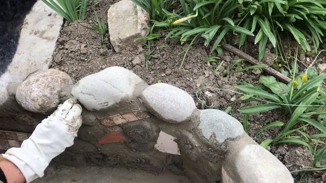 165.Как сделать креативный Бордюр. Мозаика Из Морских Камней И Плитки. Мастер класс. смотреть онлайн