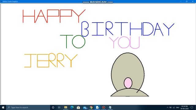 Birthday Wishes using turtle смотреть онлайн