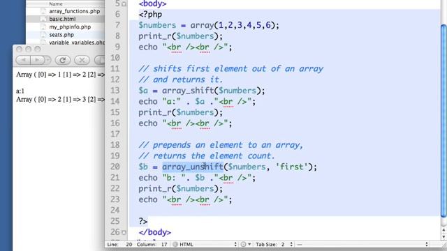 PHP Tutorial Advanced 02 02 Applying more array functions смотреть онлайн