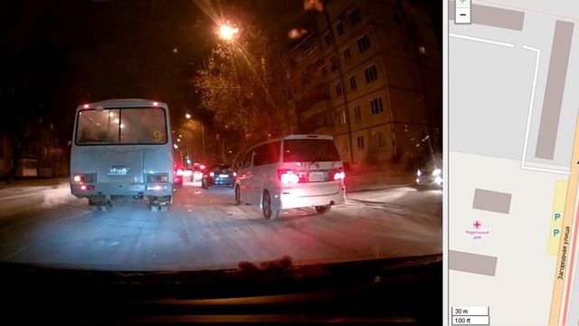 Езда по встречной - маршрутный автобус\ Амурская область, г. Благовещенск смотреть онлайн
