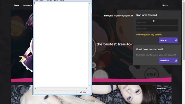 tutorial on how to make a new osu! account cuz my friend is dumb :b смотреть онлайн