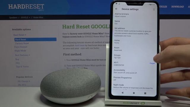 How to Forget Wi-Fi in Google Home Mini - Disconnect Particular Network смотреть онлайн