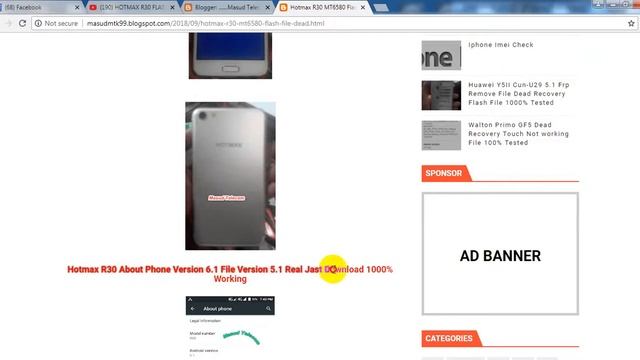 Hotmax R30 MT6580 Flash File Dead Recovery Lcd Fix Hang Logo 1000% Tested смотреть онлайн