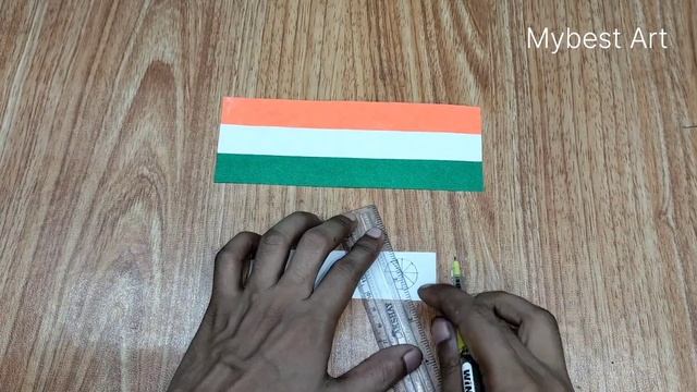 How to make Indian flag with paper Independence day flag making 2023 craft ideas ||@Mybest_art смотреть онлайн