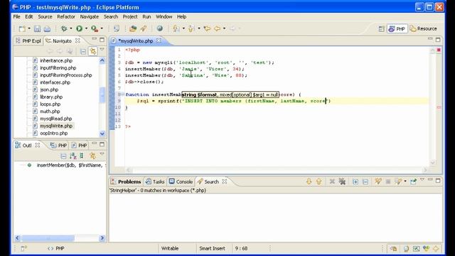 PHP: Writing MySQL Data смотреть онлайн