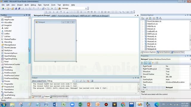 Vb.net | MDI 2.0 | Rich Text Box | Resize any control equal to form | Athar Hashmi | Hindi | Urdu смотреть онлайн