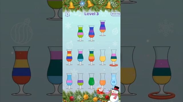 Cocktail Sort Puzzle Xmas смотреть онлайн