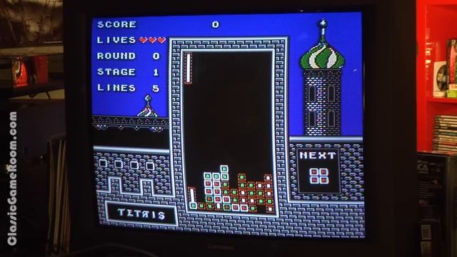 Classic Game Room - TETRIS review for Nintendo Famicom смотреть онлайн