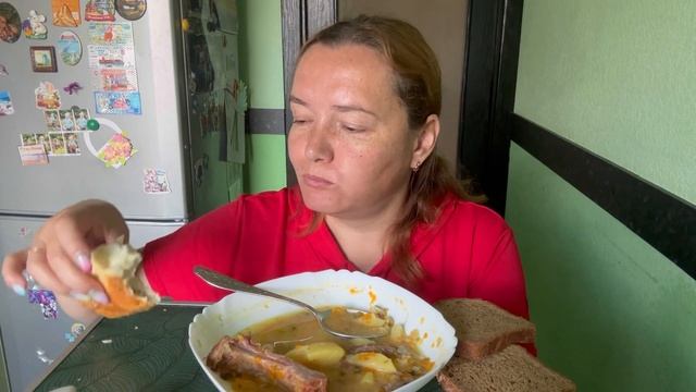 Мукбанг, гороховый суп. Ответы на вопросы