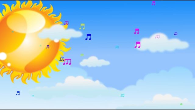 Детский футаж. Ноты и дети.