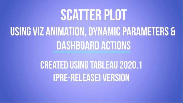 Scatter Plot using Viz Animation, Dynamic Parameters and Dashboard Actions смотреть онлайн