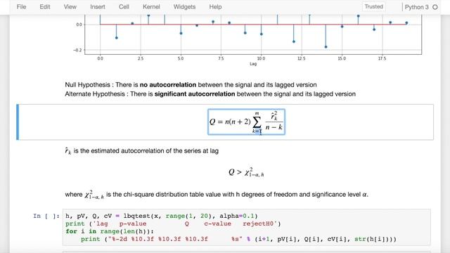Ljung-Box Test for Detecting White Noise using Python смотреть онлайн
