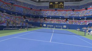 This NEW REALISTIC Tennis Playstation VR2 Game is actually SUPER FUN... _ Tennis On-Court Gameplay
