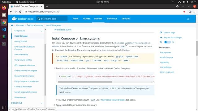 How to install Docker Compose on Ubuntu 20.04 LTS | How to install Docker Compose on Linux OS смотреть онлайн