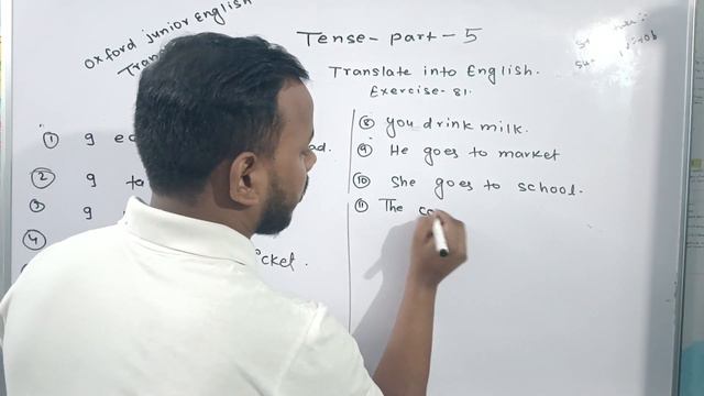 Translate Into English||Use Of Tense Chapter 13 || Exercise -81|Oxford Junior English Translation|| смотреть онлайн