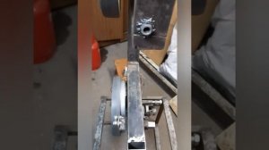 Самодельная ленточная пила с двигателем от стиральной машины .