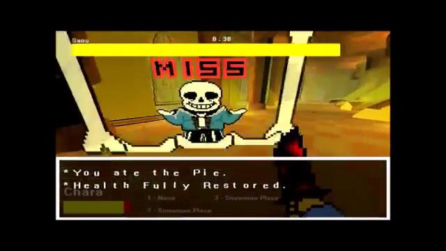 3d Undertale Sans Fight (and Gaster Fight) (Undertale Fan Game)
