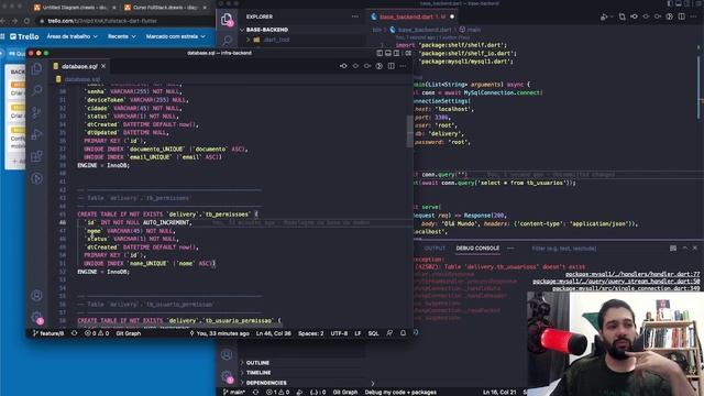 Curso Fullstack Dart e Flutter: 07 - Configurando a conexão com a base de dados MySQL смотреть онлайн
