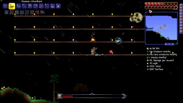 How To Defeat Skeletron In Terraria 1.4 Expert Mode & Exploring The Dungeon