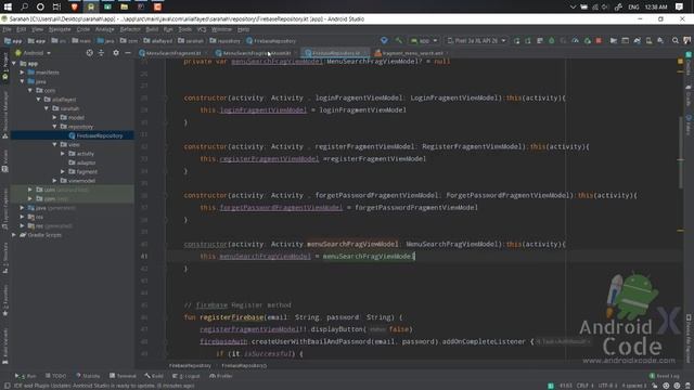 Sarahah App By Firebase part 20- How to search on Database of firebase by kotlin смотреть онлайн