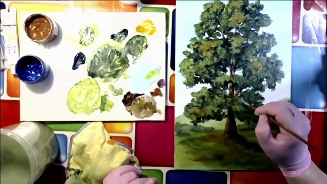 Художники от слова ХОРОШО! ДЕРЕВО. Акрил. Часть 2. смотреть онлайн