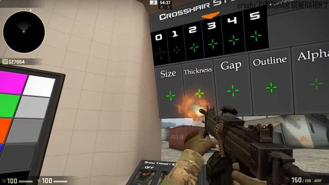 CS:GO Лёгкая и быстрая настройка прицела!!! смотреть онлайн