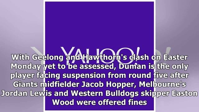 Docker Duman offered two-match AFL ban смотреть онлайн