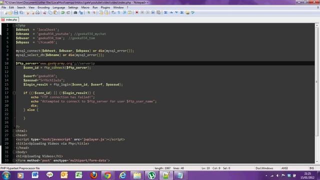 Uploading Videos with PHP and MYSQL | MOVIEit смотреть онлайн