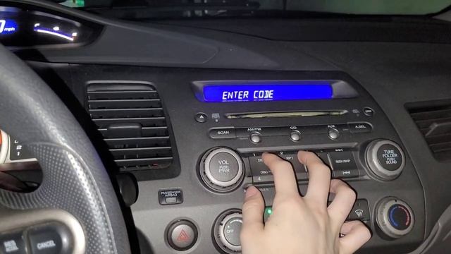 Honda Civic "Enter Code" - How to Find Your Radio Code смотреть онлайн