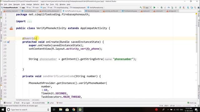 Firebase Phone Authentication Android Tutorial смотреть онлайн