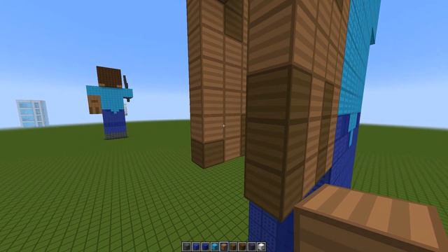 Как построить Стива (с мечом) в Minecraft смотреть онлайн