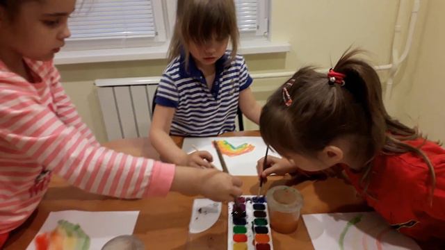 Рисуем радугу и учим цвета на английском языке смотреть онлайн