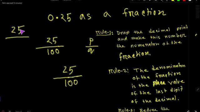 0.25 as a Fraction ||Decimal as a Fraction||Express 0.25 in the form of p/q смотреть онлайн