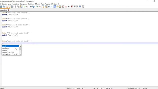 Perl- String Literals Example in Tamil смотреть онлайн