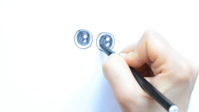 Как нарисовать кота. Забавный котенок. Рисунок фломастером. смотреть онлайн
