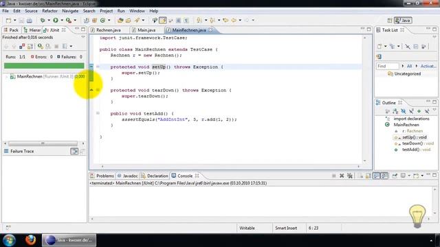 JUnit Testcase erstellen - (Java 1-050) смотреть онлайн