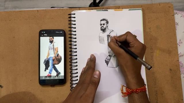 How to draw sketch with mobile | Fine Art Entrance Preparation смотреть онлайн