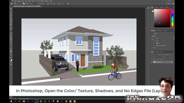 SKETCHUP PRO 2021 TUTORIAL: SIMPLE ARCHITECTURAL RENDERING: WATERCOLOR EFFECT (Dennis Technique) смотреть онлайн