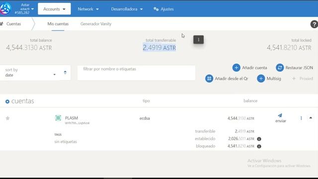ASTAR NETWORK - PLM a ASTR - COMO VER REWARDS DE STAKING - VESTING POLKADOT JS смотреть онлайн