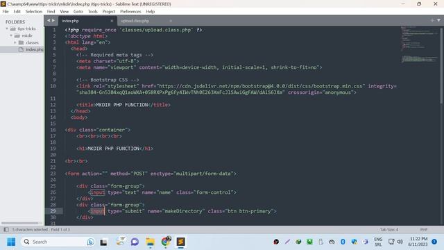 How to make directory using mkdir() php function - OOP PHP PDO - 4K смотреть онлайн