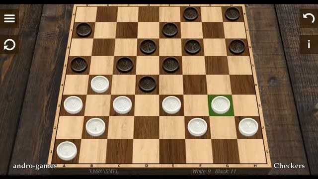 Checkers (by English Checkers) - free offline classic board game for Android - gameplay. смотреть онлайн